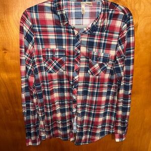 Bella D. Red and Blue Flannel